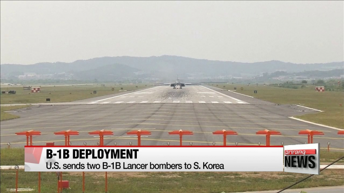 U.S. deploys two B-1B bombers to S. Korea