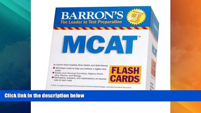 Big Deals  Barron s MCAT Flash Cards  Best Seller Books Most Wanted