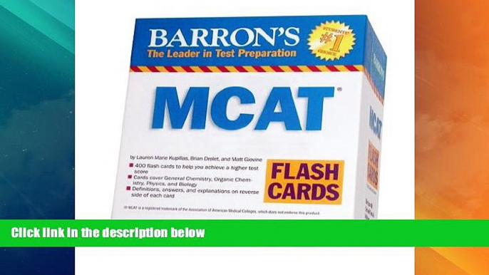 Big Deals  Barron s MCAT Flash Cards  Free Full Read Most Wanted