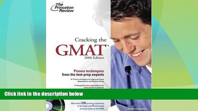 Big Deals  Cracking the GMAT with CD-ROM, 2006 (Graduate Test Prep)  Free Full Read Best Seller