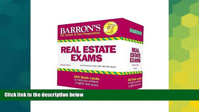 Big Deals  Barron s Real Estate Exam Flash Cards, 2nd Edition  Free Full Read Most Wanted