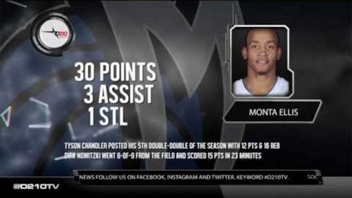 MONTA ELLIS SCORES 30 ON T'WOLVES IN MAVERICKS WIN