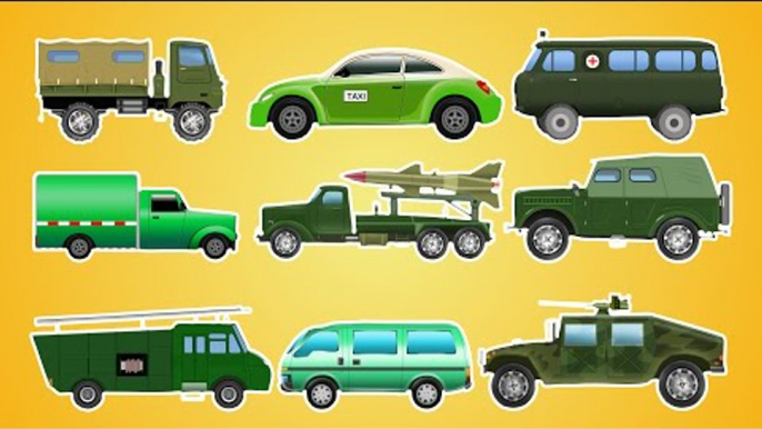 Kids Green Vehicles | Educational Video for Toddlers & Preschoolers