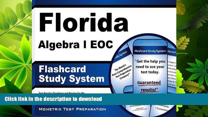 READ  Florida Algebra I EOC Flashcard Study System: Florida EOC Test Practice Questions   Exam