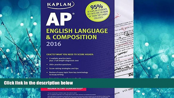 Choose Book Kaplan AP English Language   Composition 2016 (Kaplan Test Prep)