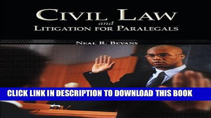 [PDF] Civil Law   Litigation for Paralegals (McGraw-Hill Business Careers Paralegal Titles) Full