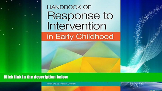 Big Deals  Handbook of Response to Intervention in Early Childhood  Free Full Read Most Wanted