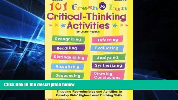 Big Deals  101 Fresh   Fun Critical-Thinking Activities (Grades 1-3)  Best Seller Books Most Wanted