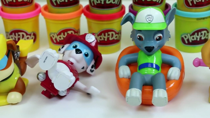 Paw Patrol Paddlin Pups Bath Toys Swim with Chase, Rubble, Skye, Marshall & More!