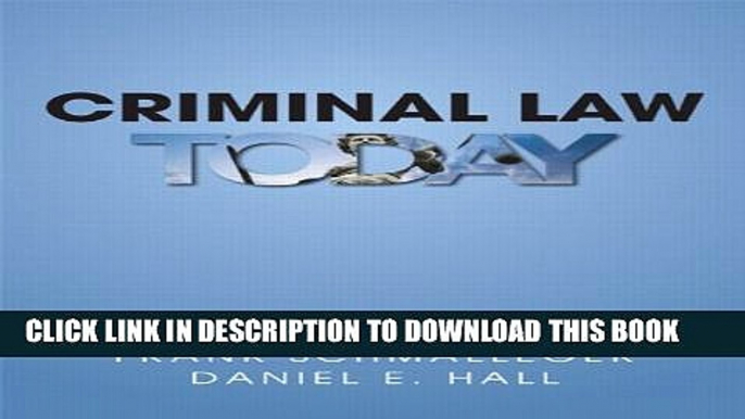 [PDF] Criminal Law Today (5th Edition) [Online Books]