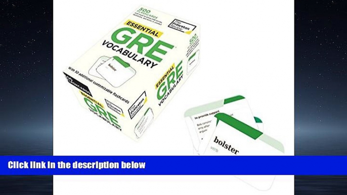 Popular Book Essential GRE Vocabulary (flashcards) (Graduate School Test Preparation)