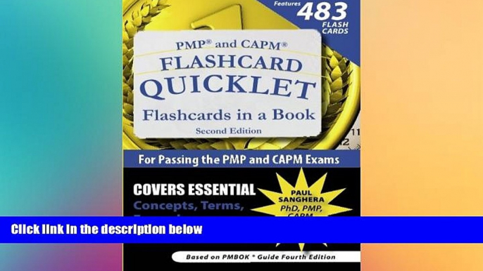 Big Deals  PMP and CAPM Flashcard Quicklet, Second Edition: Flashcards in a Book for Passing the