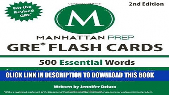 [PDF] 500 Essential Words: GRE Vocabulary Flash Cards (Manhattan Prep GRE Strategy Guides) [Full