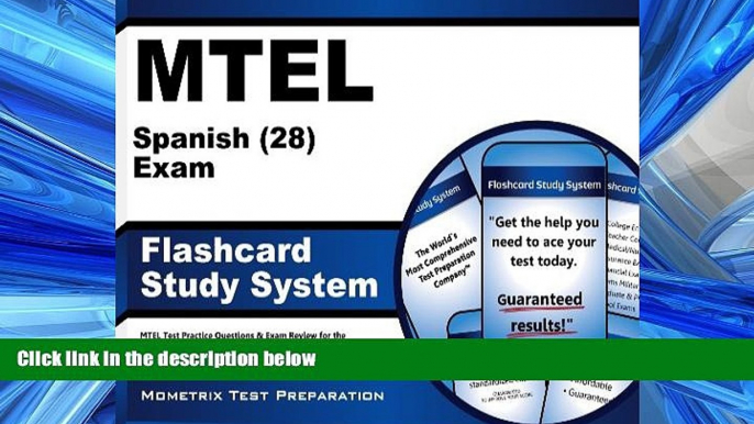 Choose Book MTEL Spanish (28) Exam Flashcard Study System: MTEL Test Practice Questions   Exam