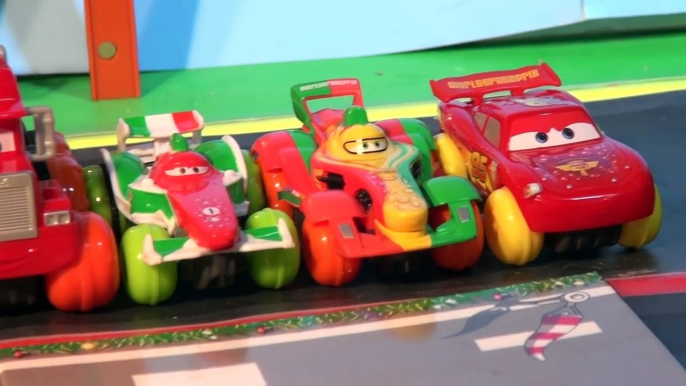 Pixar Cars Hydro Wheels Lightning McQueen, Mater, Mack and more Racing in Radiator Springs