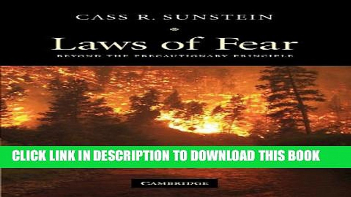 [PDF] Laws of Fear: Beyond the Precautionary Principle (The Seeley Lectures) Popular Colection