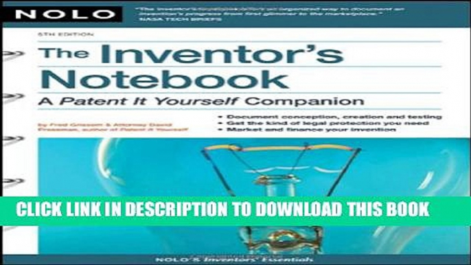 [PDF] Inventor s Notebook: A Patent It Yourself Companion Full Online