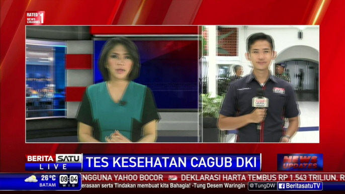 Cagub-Cawagub DKI Tes Kesehatan Jantung