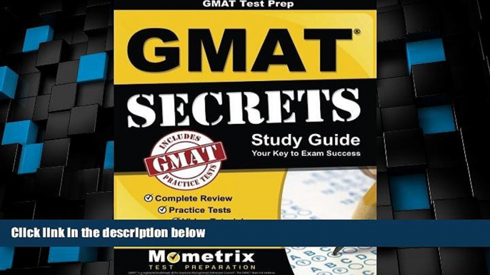 Big Deals  GMATÂ Test Prep:Â GMATÂ Secrets Study Guide: Complete Review, Practice Tests, Video