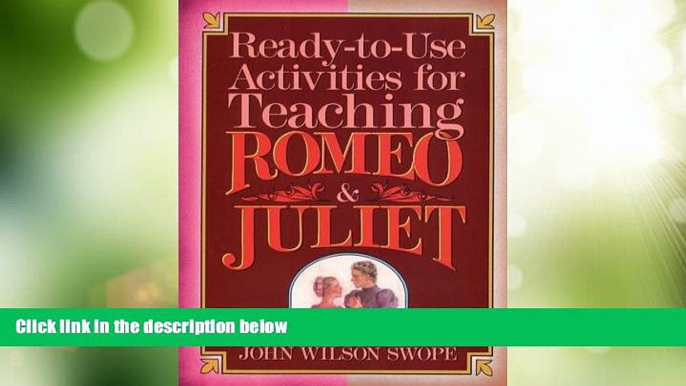 Big Deals  Ready-To-Use Activities for Teaching Romeo   Juliet (Shakespeare Teacher s Activities