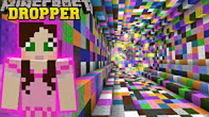 PopularMMOs Minecraft_ RAINBOW DROPPER! - 15 DROPPERS - Custom Map [2] Pat and Jen