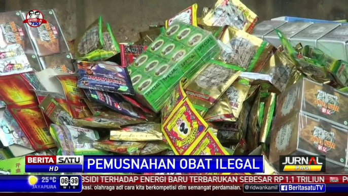 BPOM Musnahkan Obat dan Kosmetik Ilegal Senilai Rp 10 M