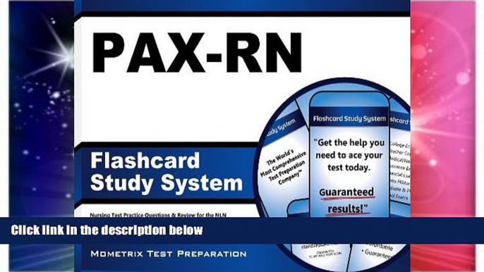 Big Deals  PAX-RN Flashcard Study System: Nursing Test Practice Questions   Review for the NLN