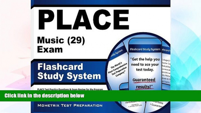 Big Deals  PLACE Music (29) Exam Flashcard Study System: PLACE Test Practice Questions   Exam