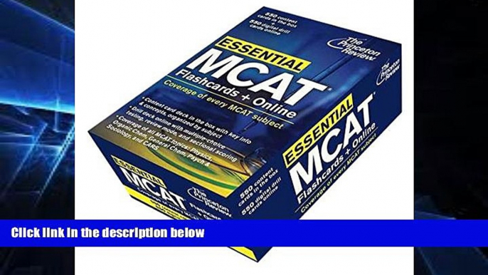 Big Deals  Essential MCAT: Flashcards + Online (Graduate School Test Preparation)  Best Seller