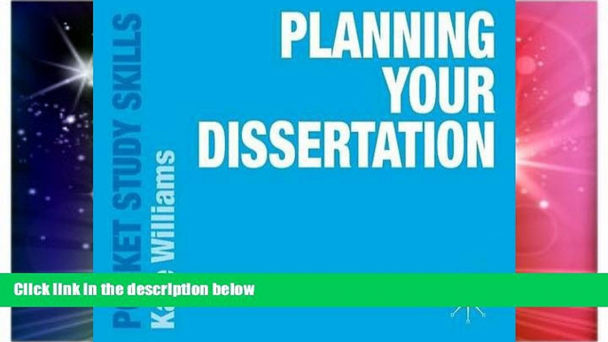 Big Deals  Planning Your Dissertation (Pocket Study Skills)  Best Seller Books Most Wanted