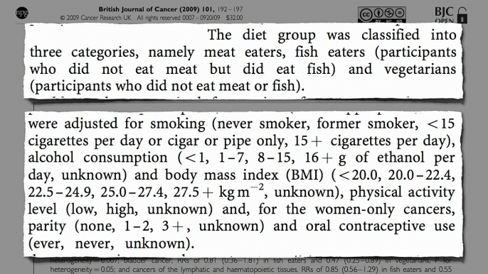 Vegetarians Versus Healthy Omnivores