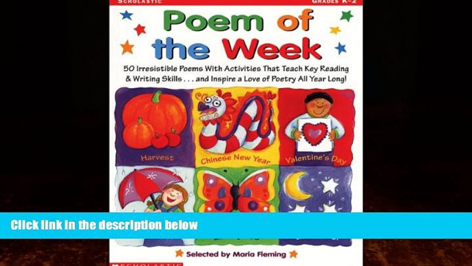 Big Deals  Poem of the Week: 50 Irresistible Poems With Activities that Teach Key Reading