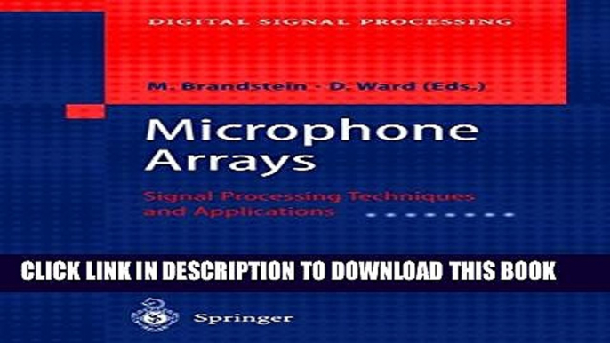 [PDF] Microphone Arrays: Signal Processing Techniques and Applications (Digital Signal Processing)