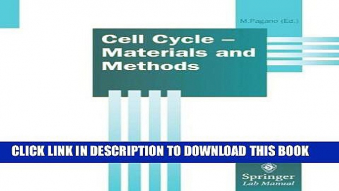 [PDF] Cell Cycle - Materials and Methods (Springer Lab Manuals) Full Online