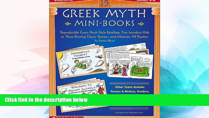 Big Deals  15 Greek Myth Mini-Books: Reproducible Comic Book-Style Retellings That Introduce Kids