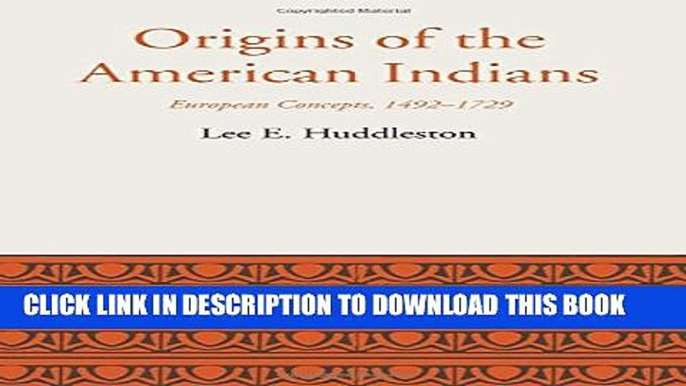 [PDF] Origins of the American Indians: European Concepts, 1492-1729 (Llilas Latin American