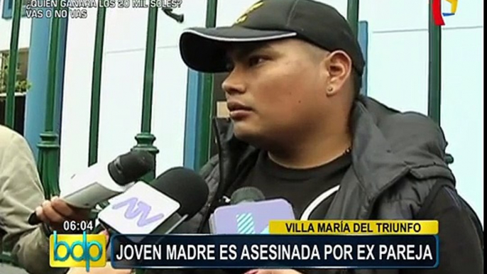 VMT: joven madre es asesinada por expareja