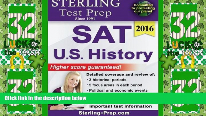 Big Deals  Sterling Test Prep SAT U.S. History: SAT Subject Test Complete Content Review  Free