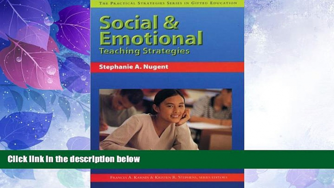 Big Deals  Social   Emotional Teaching Strategies (Practical Strategies Series in Gifted