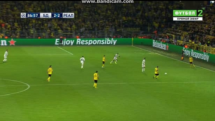 Andre Schürrle Goal - Borussia Dortmund vs Real Madrid 2-2 (2016)