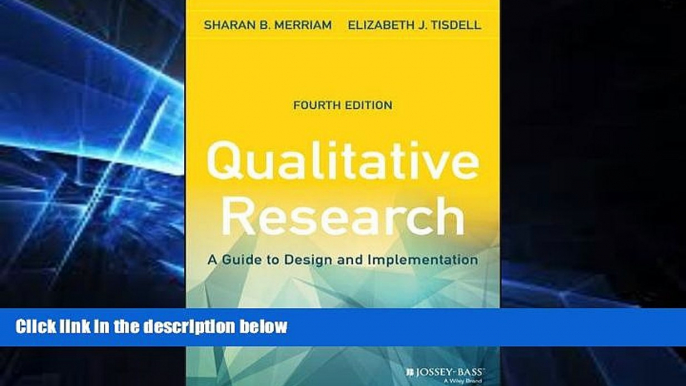 Big Deals  Qualitative Research: A Guide to Design and Implementation (JOSSEY-BASS HIGHER   ADULT