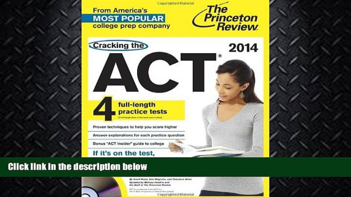 different   Cracking the ACT with 4 Practice Tests   DVD, 2014 Edition (College Test Preparation)