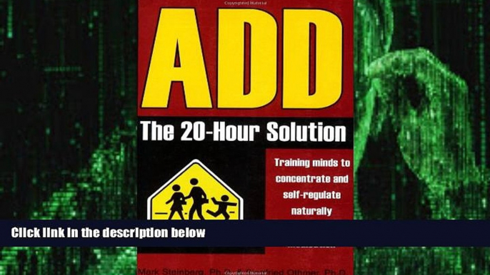 Big Deals  ADD: The 20-Hour Solution  Free Full Read Best Seller