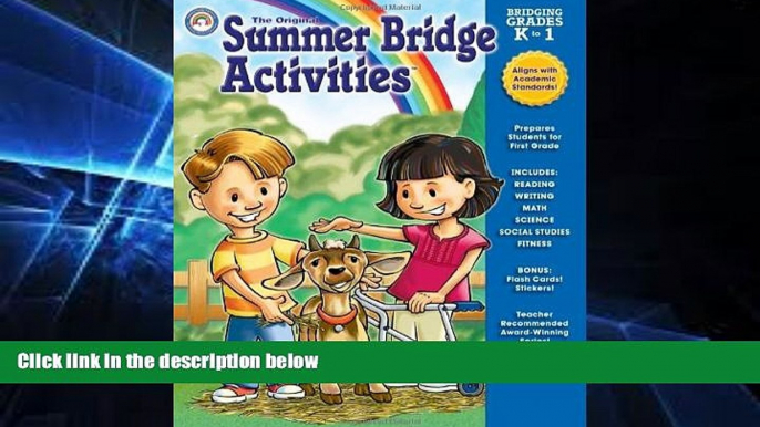 Big Deals  Summer Bridge Activities: Bridging Grades Kindergarten to 1  Free Full Read Best Seller