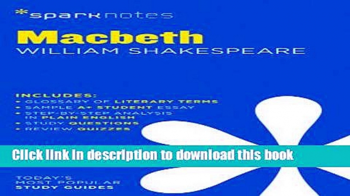 [PDF] Macbeth SparkNotes Literature Guide (SparkNotes Literature Guide Series) Popular Online