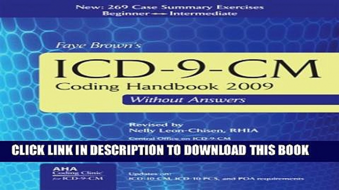 Collection Book ICD-9-CM Coding Handbook 2009, without Answers (ICD-9-CM Coding Handbook (W/O