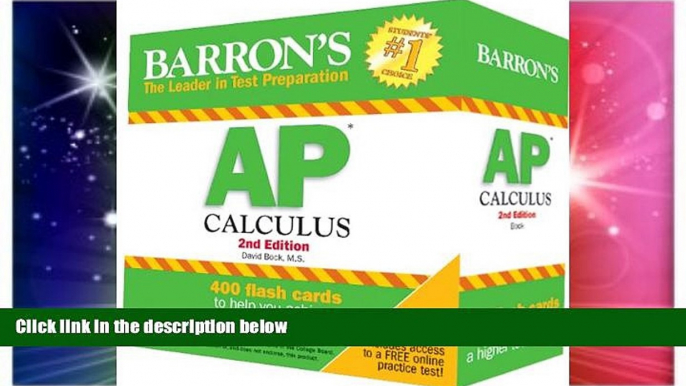 Big Deals  Barron s AP Calculus Flash Cards, 2nd Edition  Best Seller Books Most Wanted