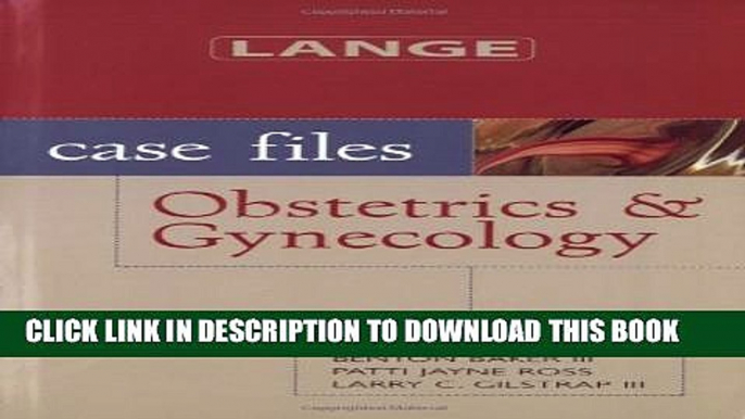 Collection Book Case Files: Obstetrics   Gynecology