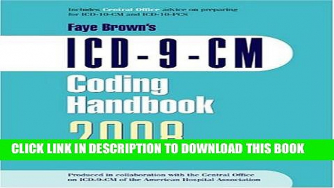 New Book ICD-9-CM 2008 Coding Handbook, With Answers (ICD-9-CM CODING HANDBOOK WITH ANSWERS (FAYE