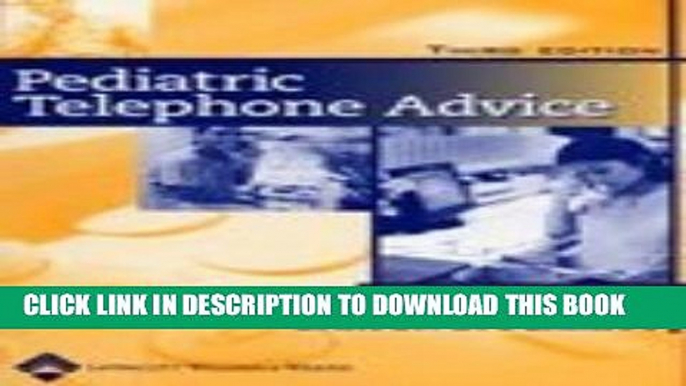 New Book Pediatric Telephone Advice